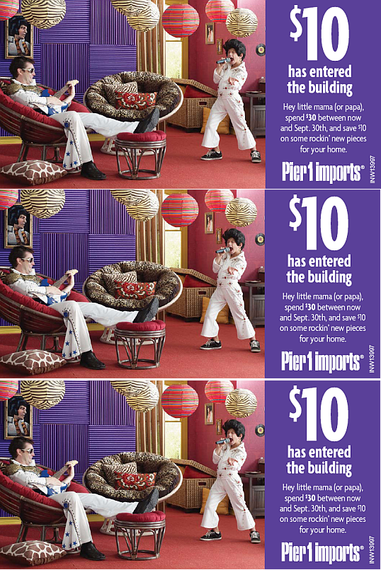 10 off 30 at Pier 1 imports