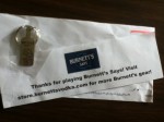 Free Burnett's Vodka Key Chain for playing Burnett's Says !