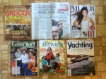 Progressive Grocer September magazine - The Wall Street Journal - Siempre Mujer October-November magazine - The Gourmet Retailer August-September magazine - Thriving Family October-November magazine - Yachting October magazine