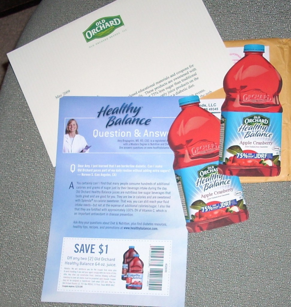 Old Orchard Healthy Balance FREE Coupons