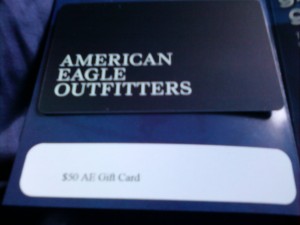 $50 American Eagle Gift Card