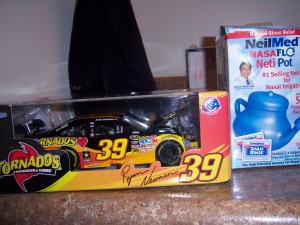 neti pot and tornado race car