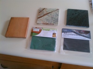 Stone samples from builddirect.com