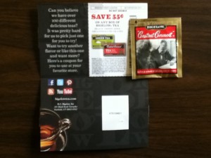 Bigelow Constant Comment Tea sample and coupon
