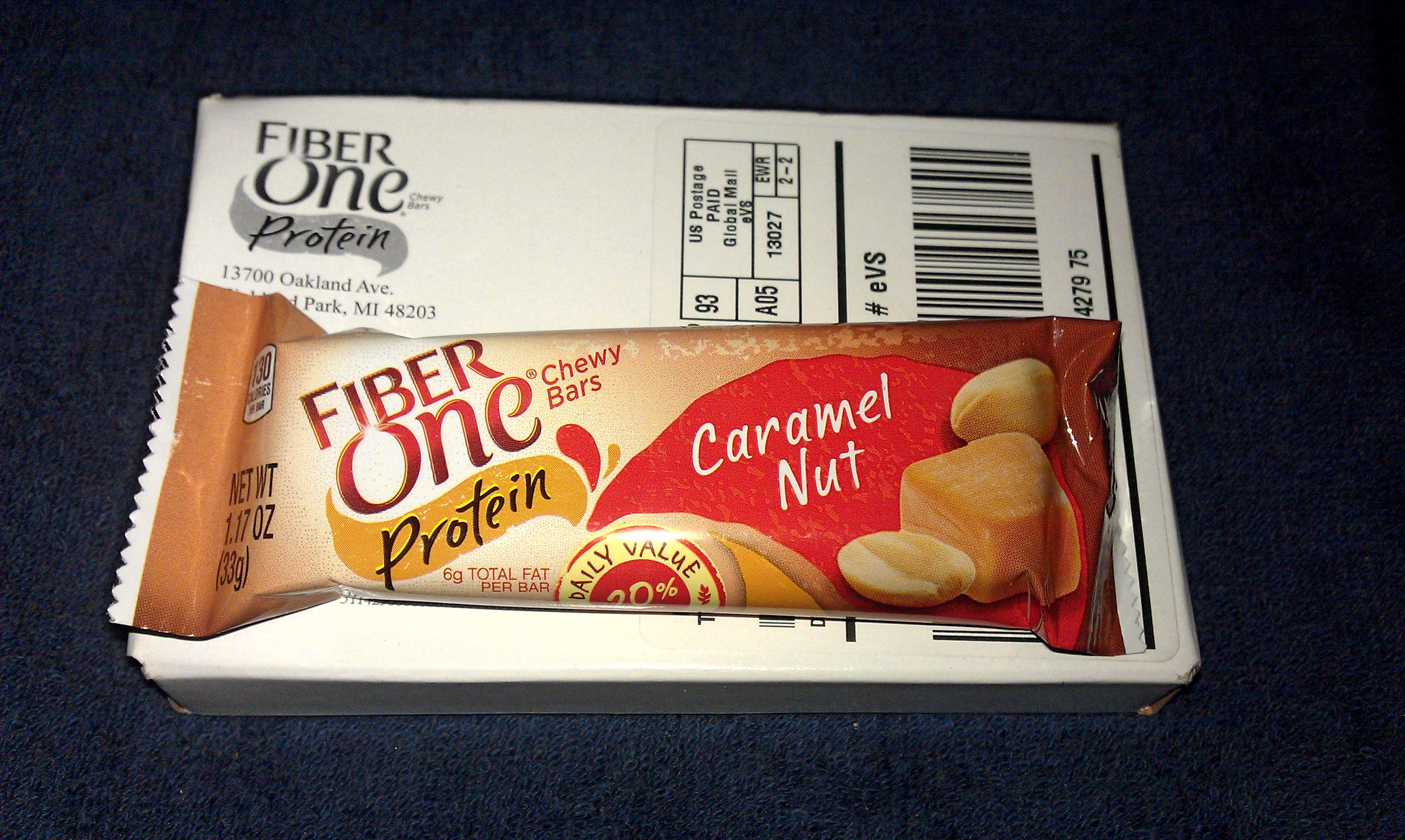 Caramel Nut Fiber One Protein Bar