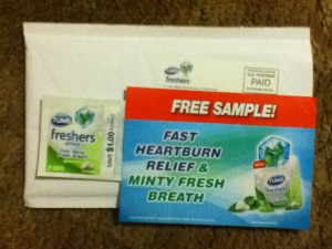Free Tums freshers antacid spearmint and coupon