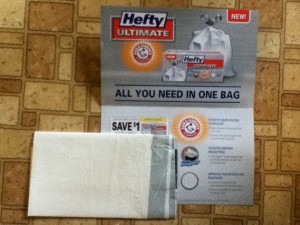 Hefty Ultimate Arm &amp; Hammer Trash Bag and coupon