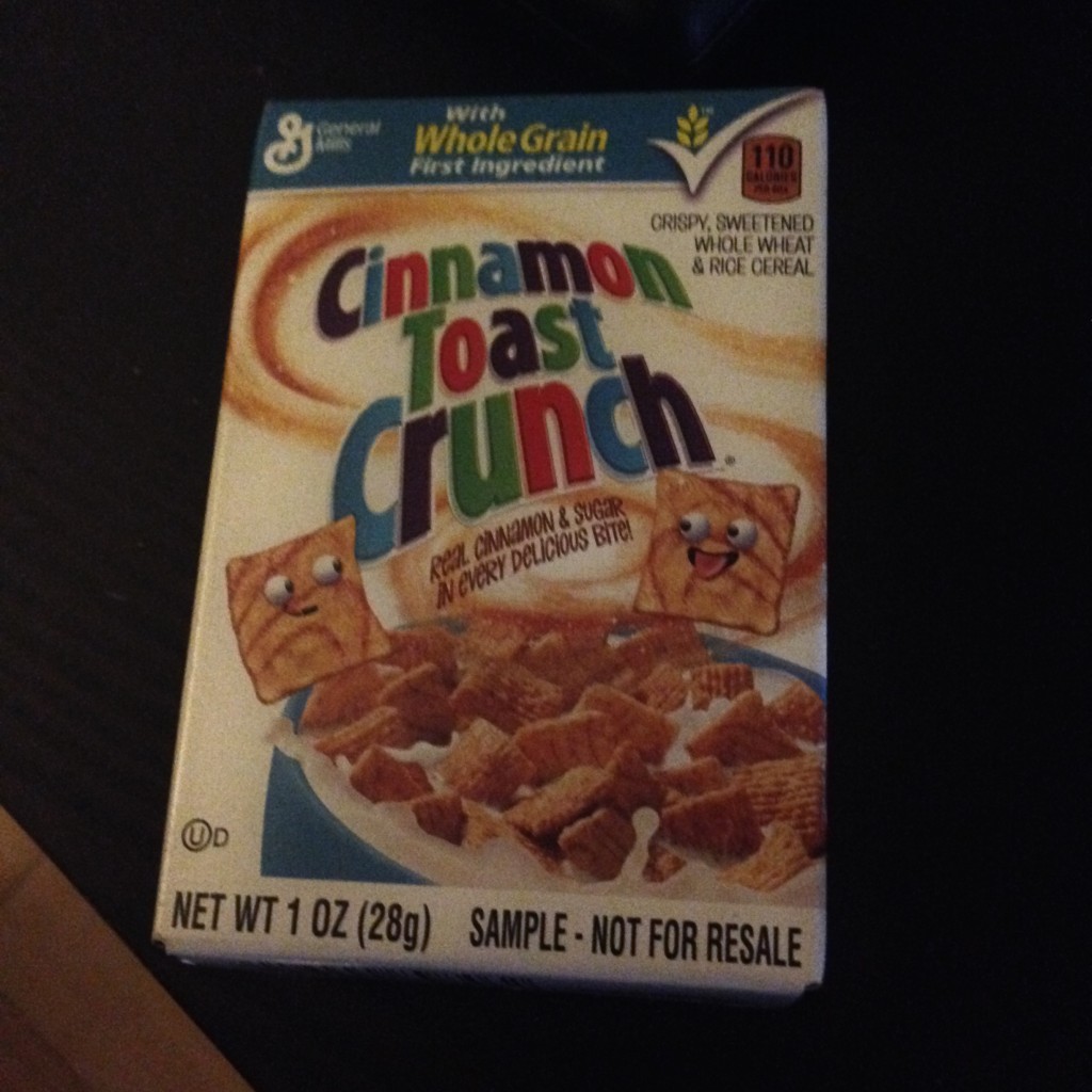 free cereal sample Cinnamon Toast Crunch
