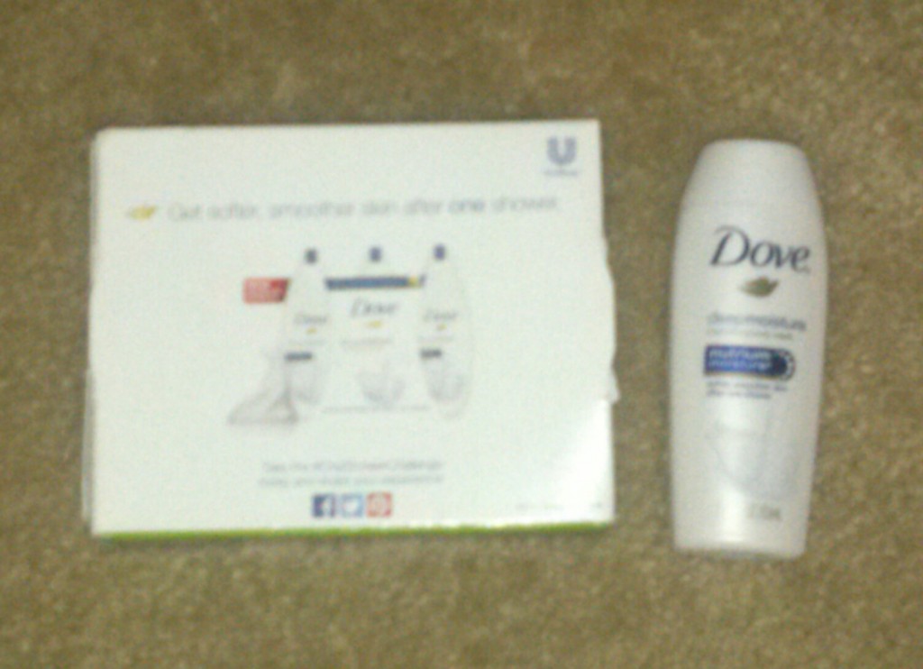 Dove body wash sample
