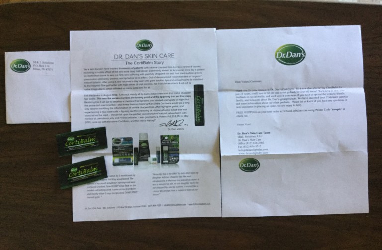 Free Dr Dan’s Cortibalm Chapped Lips samples