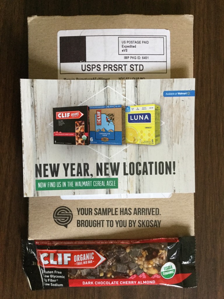 Free CLIF Organic Dark Chocolate Cherry Almond Bar