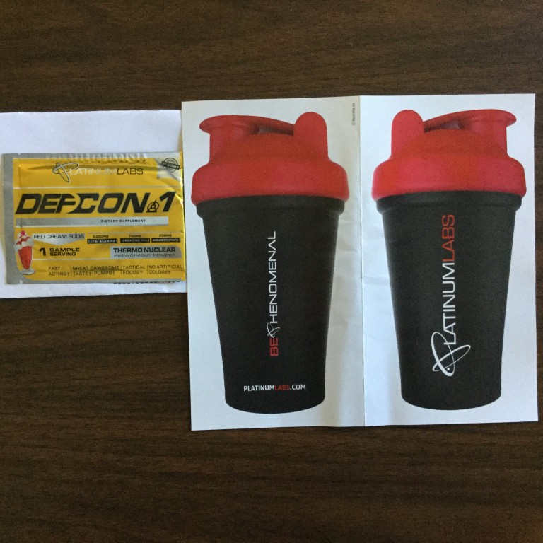 Free Platinum Labs DEFCON1 Red Cream Soda Supplement drink mix