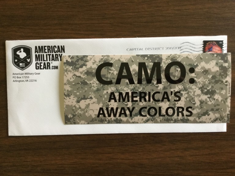Free CAMO: America’s Away Colors Sticker