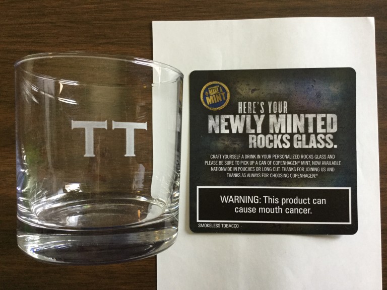 Free Engraved Rocks Glass from Copenhagen