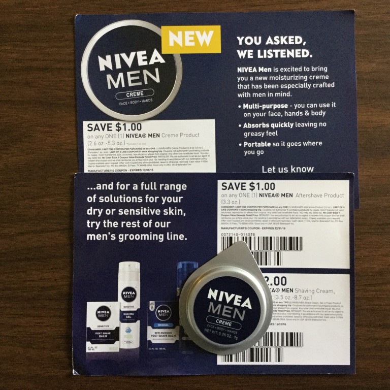Free NIVEA Men Face-Body-Hands Lotion Sample