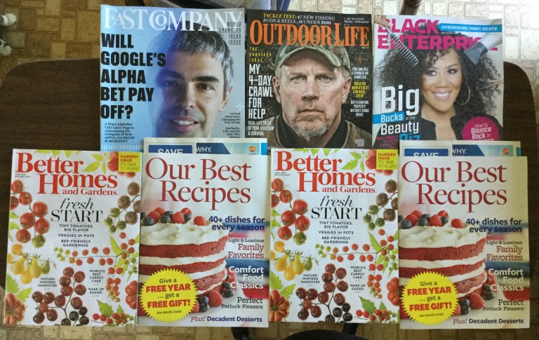 💃🏻 Fast Company 🎯 OutDoor Lift 💇🏾 Black Enterprise 🍅 Better Homes and Gardens magazines 📚 📚