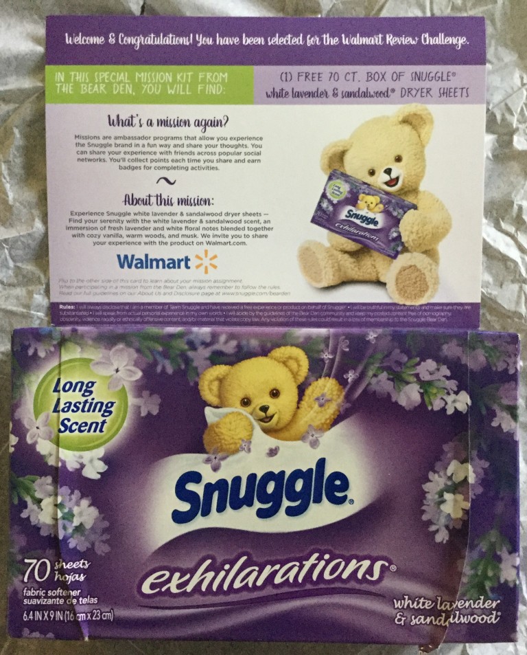 Free 70 CT. Box of Snuggle White Lavender & Sandalwood Dryer Sheets