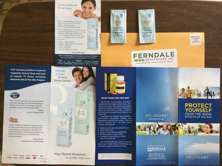 Free OC8 Professional Mattifying Gel samples