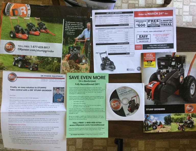 🔨 🔫 Thank you very much DR Power Equipment 📀 💣 for our DR Stump Grinders guide & DVD 💿 ⛏