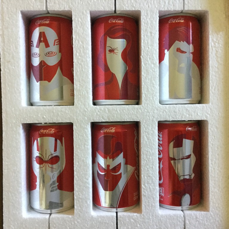 Free 6 pack of Marvel Coke Cans