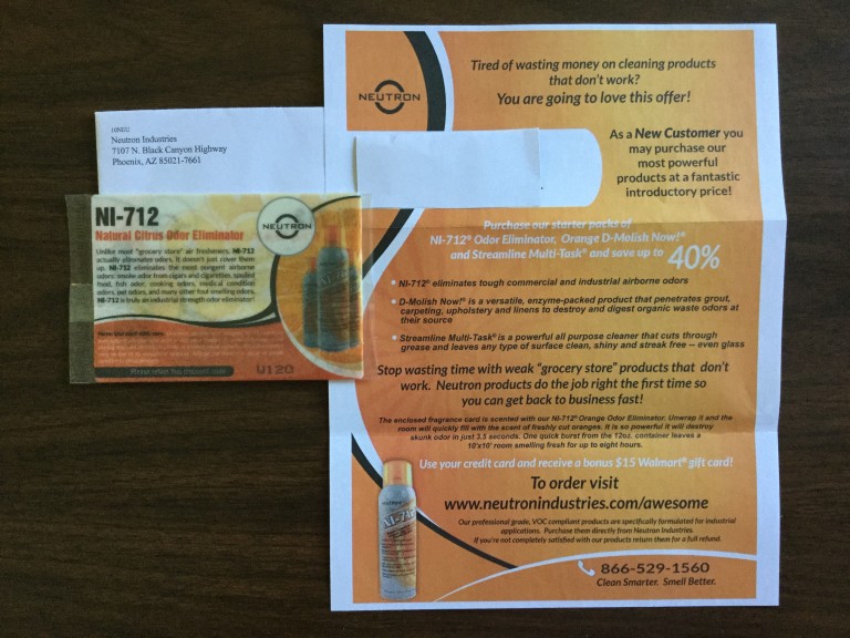 Free Citrus Odor Eliminator
