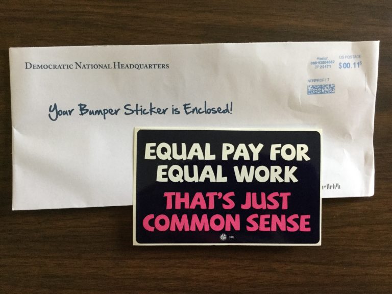 Free Equal Pay for Equal Pay Sticker