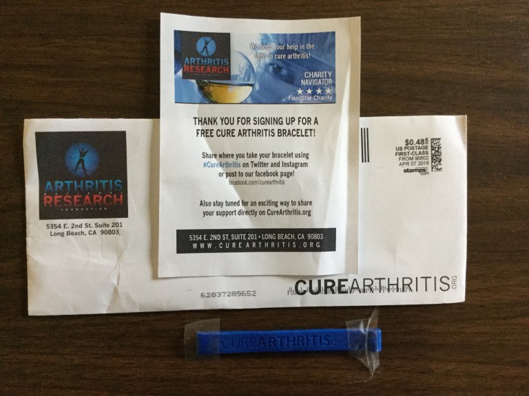 Free Cure Arthritis Bracelet