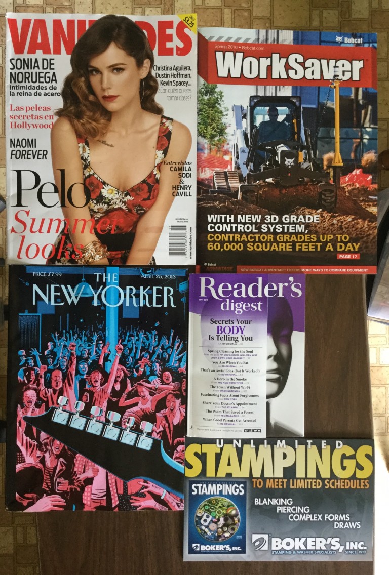 🐝Vanidades🚚WorkSaver🚡Th​e New Yorker🏪Reader’s Digest📚BOKER’S Inc post card📬