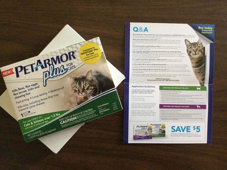 Free sample of Pet Armor plus