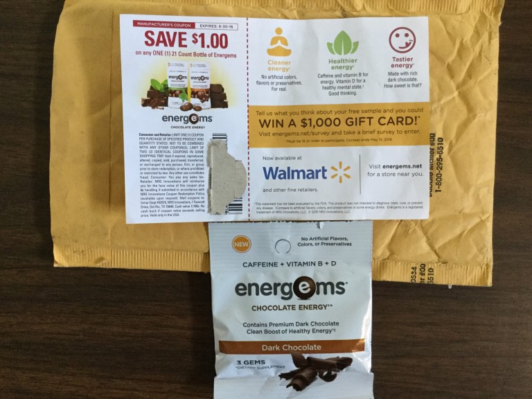 Free Energems Chocolate Energy Gems