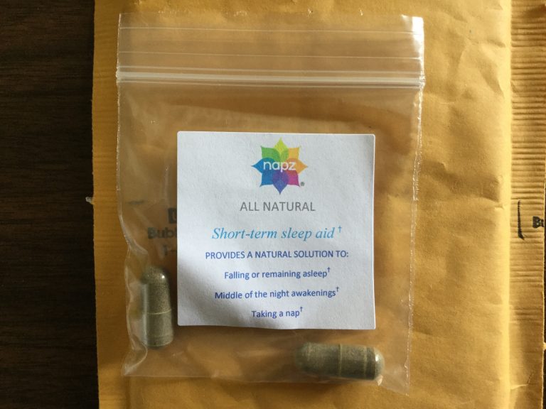 Free napz all natural short-term sleep aid sample