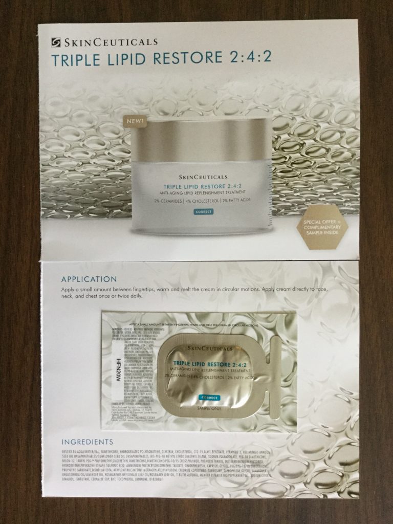 Free SkinCeuticals Triple Lipid Restore 2:4:2 Anti-Aging sample