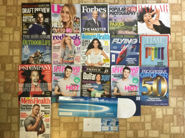 🏒Draft Preview👨‍❤️‍👨US Weekly💰Forbes📸Popular Photography👙Harpar’s Bazar🐠Outdoor Life📕Redbook💊Woman’s Health✈️Flying⏰TIME📡Fas​t Company🏎Seventeen 🎸Guitar Player🚙Seventeen🍩Progr​essive Grocer👔Men’s Health🚬Parliament Coupons💸