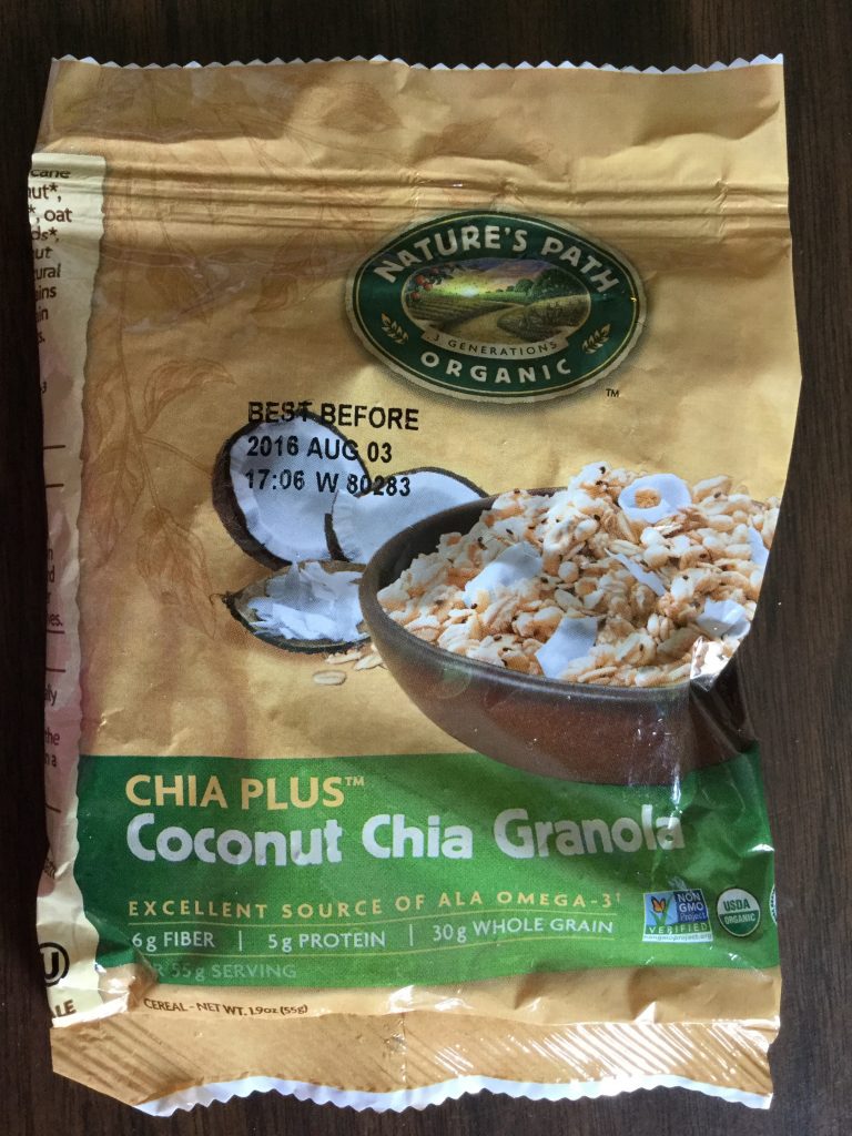Free Nature’s Path Organic CHIA PLUS Coconut Chia Granola