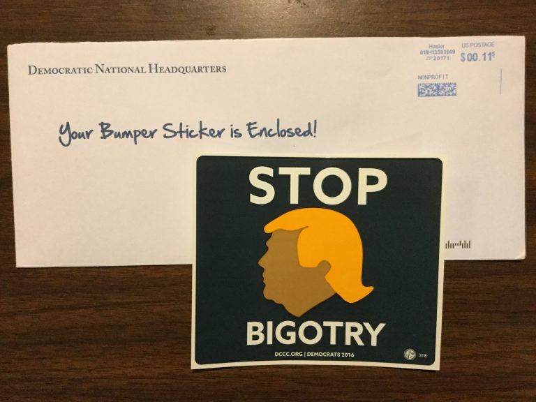 Free STOP BIGOTRY   sticker
