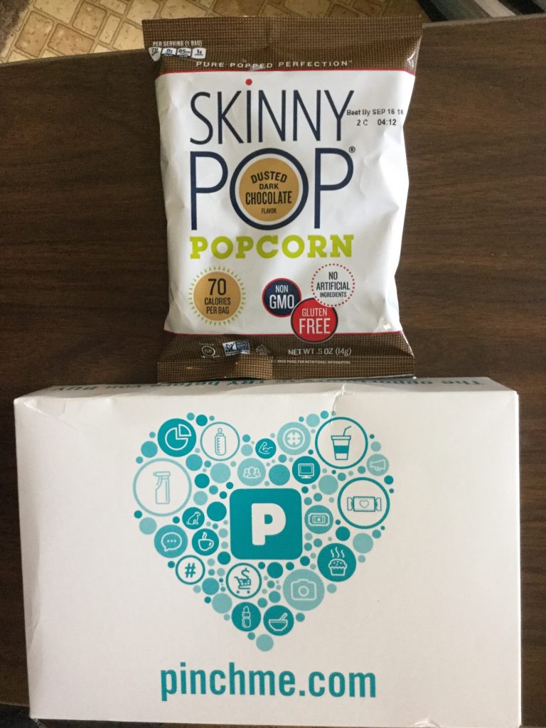Free Skinny Pop Dusted Dark Chocolate Popcorn sample