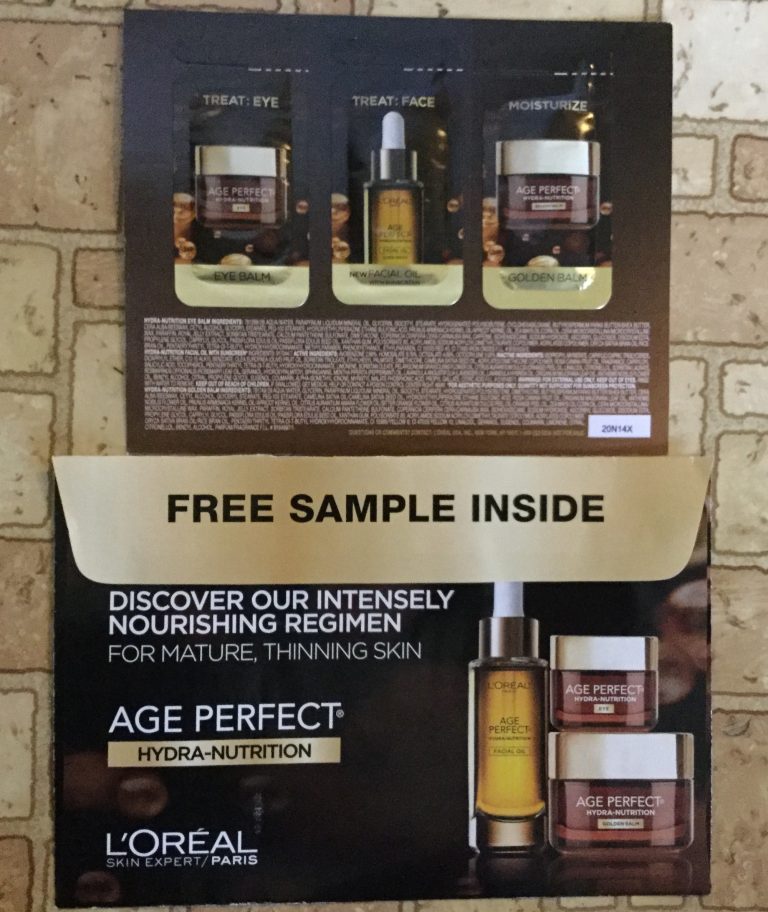 Free L’Oreal Age Perfect Hydra-Nutrition 💦Moisturize Sample