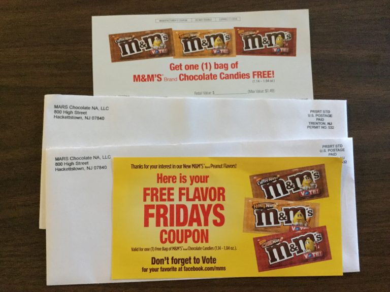 Free M&M Product Coupons