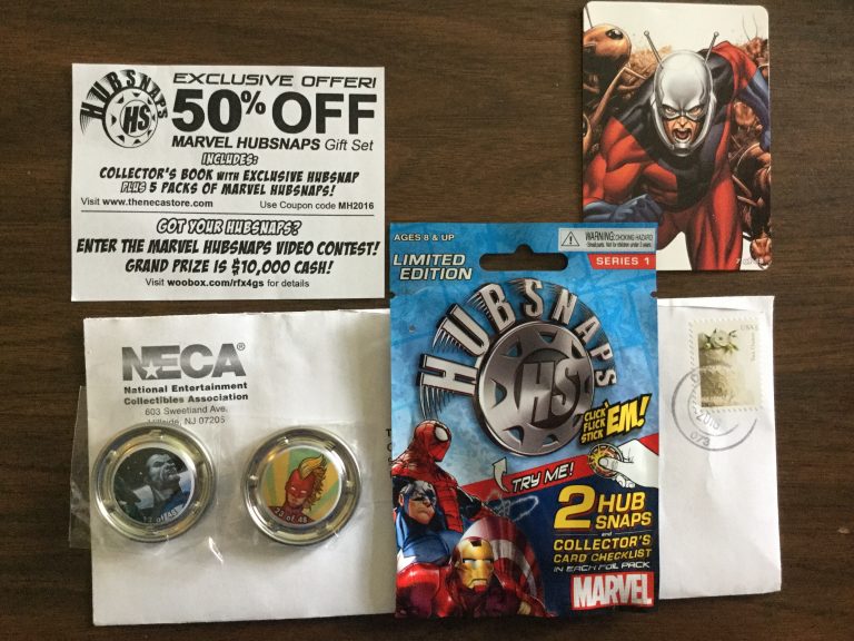 Free Marvel Hubsnaps collectors pack
