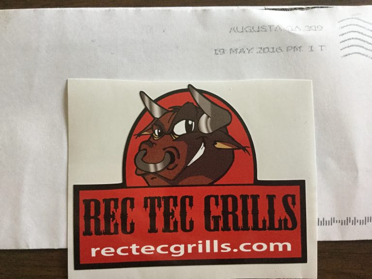 📬 🎉Thank you very much REC TEC Grills🌺 🐝for our REC TEC Sticker📮 🐓