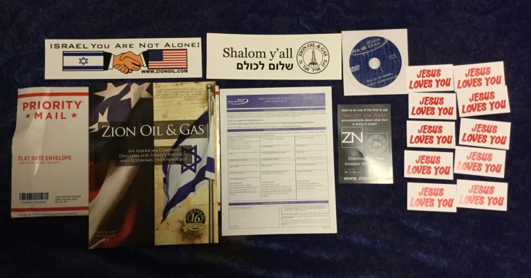 Zion Oil & Gas  Stickers and DVD