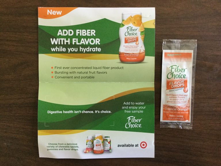 Free Fiber Choice Flavor Drops sample