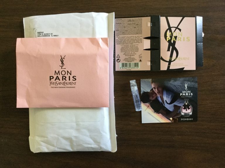 Free MON PARIS YvesSaintLaurent Fragrance Sample