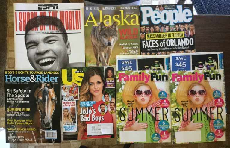 :) ESPN⛄️Alaska👫People🐴H​orse & Rider👒US Weekly👨‍👨‍👧‍👦Family Fun with coupons📚