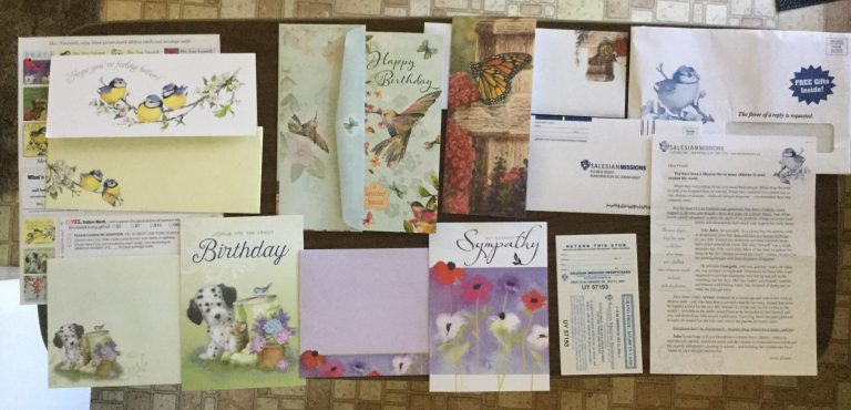 Free Address Labels and Cards from Salesian Mission