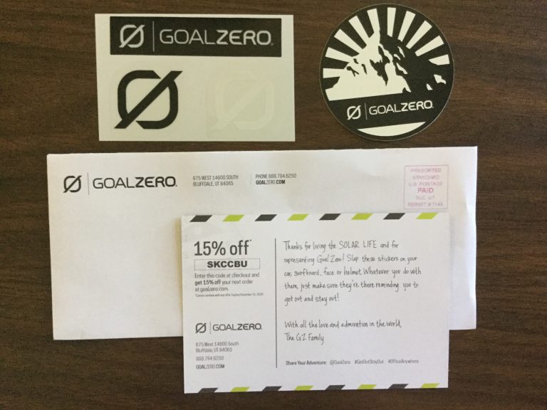 Fre GOAL ZERO Solar Life Stickers