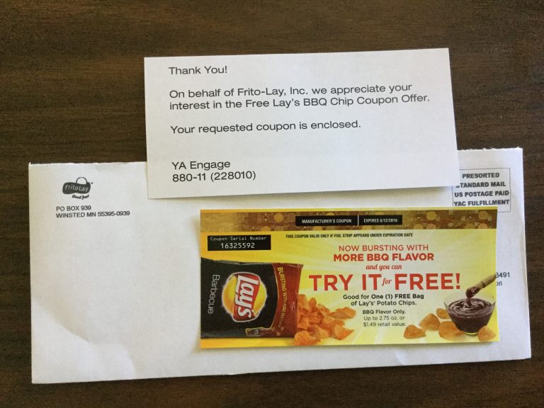Free Lay’s BBQ Chips