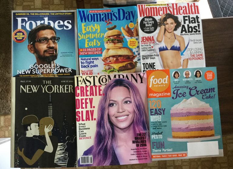 :) Forbes🍔Woman’s Day👙Woman’s Health 🗽The New Yorker⛽️FastCompany🎂Fo​od Network magazines📚