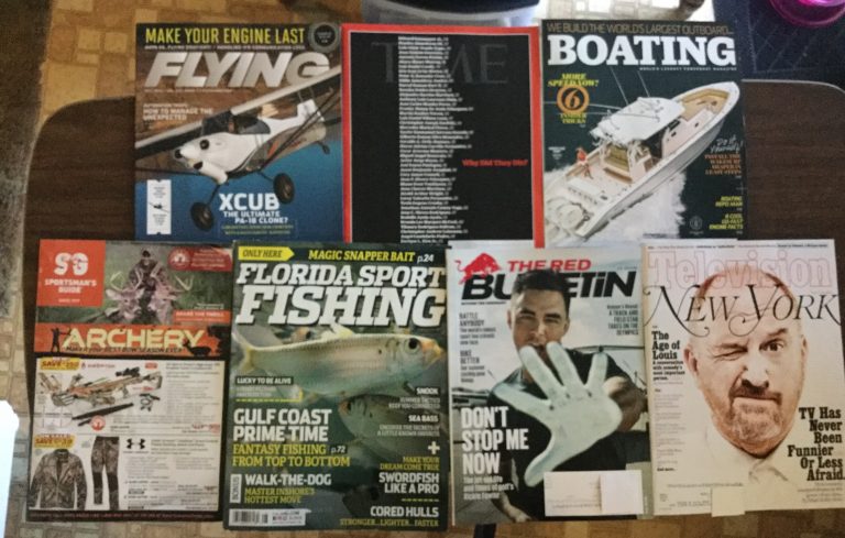 ✈️Flying ⏰TIME🚤Boating🐠Florida Sport Fishing :) The Red Bulletin🏩New York magazines📚 🚩