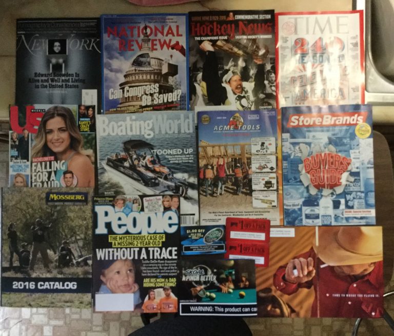 🗽New York🎭National Review 🏒Hockey News⏰ TIME 👩‍❤️‍👩US Weekly🛳Boating World 🛠ACME Tools🏪Store Brands 🔫Mossberg 👩‍👩‍👧‍👧People 🚬Skoal & Marlboro coupons :)